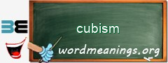 WordMeaning blackboard for cubism